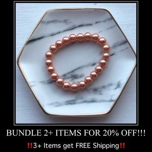 Orange Pearl Bracelet